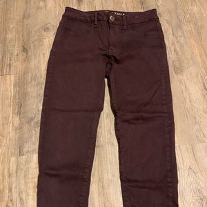 American Eagle Hi-Rise Jegging Garnet Red 6